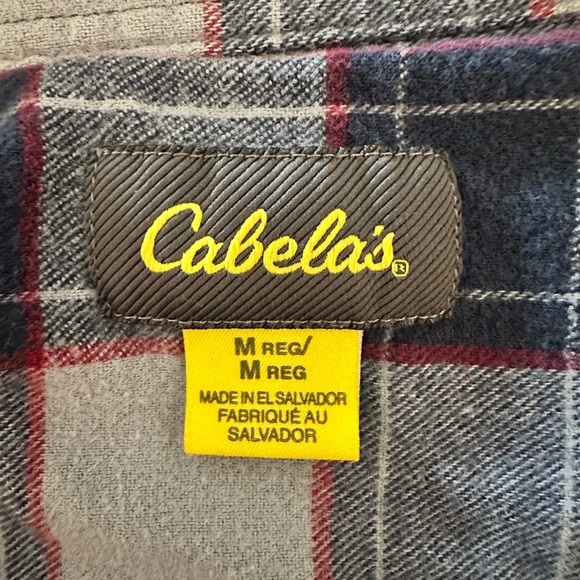 Cabela's Women’s Blue Red Button Up Size Medium Flannel Shirt EUC - Picture 6 of 16